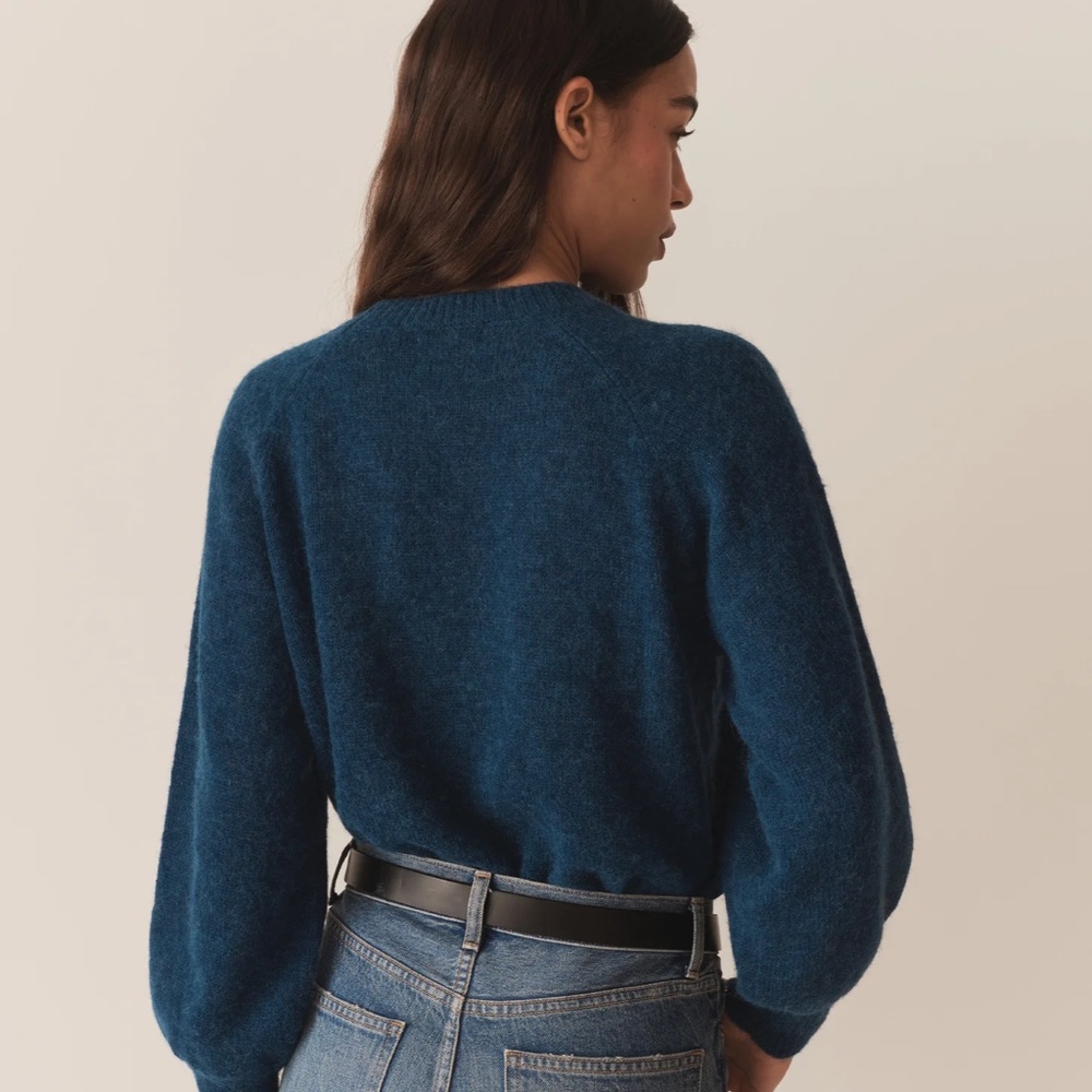 Doen Marsena Sweater Deep Sapphire Blue XS NWT - Picture 4 of 9